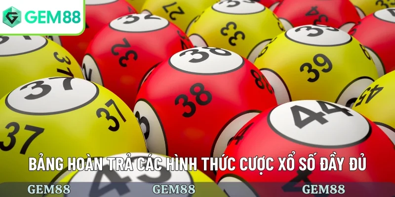 Tỷ Lệ Thưởng Xổ Số - Bảng Hoàn Trả Cực Khủng 2026 2 Bảng hoàn trả các hình thức cược xổ số đầy đủ